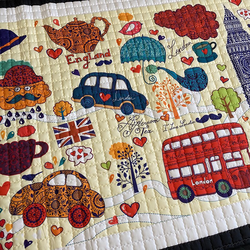 Тканинний килим в дитячу "Лондон" — 195x145x1,5 см  