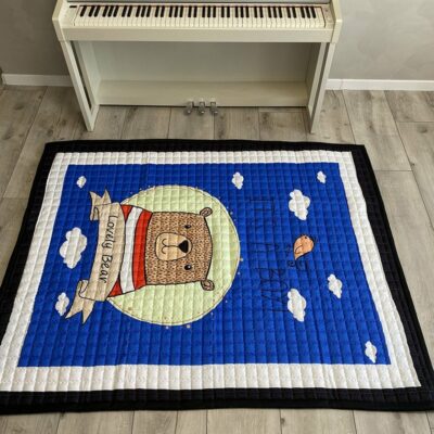 Тканинний килим в дитячу "Ведмедик" — 195x145x1,5 см  