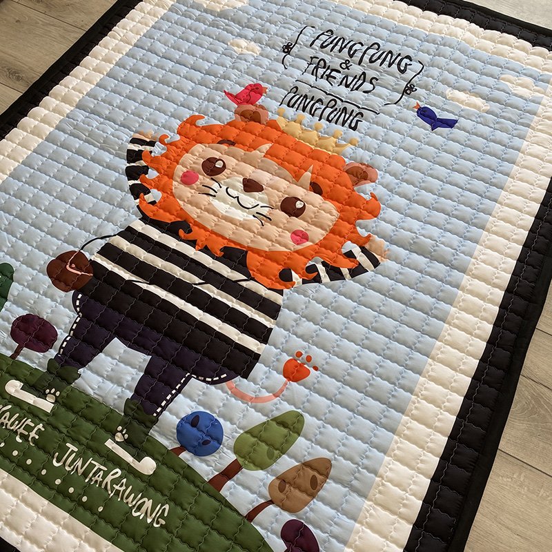 Тканинний килим в дитячу "Королівський лев" — 195x145x1,5 см  