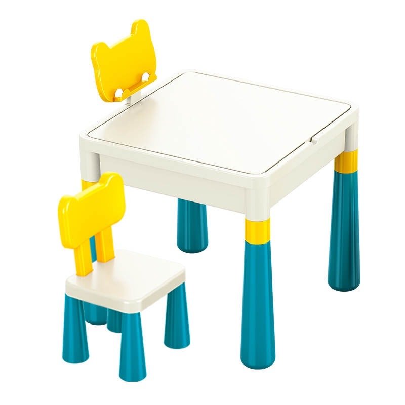 Стіл для конструктора Лего Дупло з 2-ма стільцями  