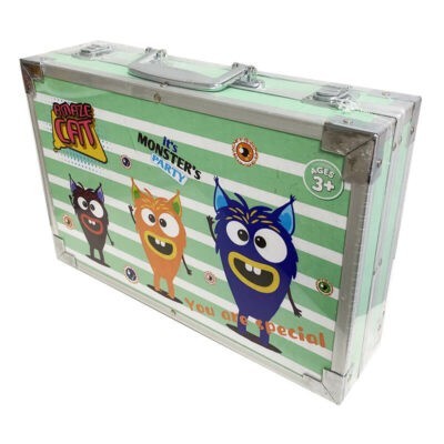 Дитячий набір для малювання в зеленій валізці 145 предметів  