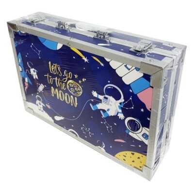 Дитячий набір для малювання в синій валізці 145 предметів  