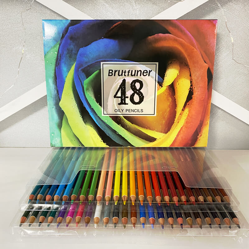 Масляні олівці Brutfuner 48 шт. кольорові  