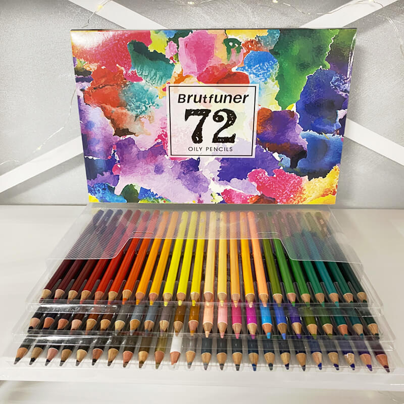 Масляні олівці Brutfuner 72 шт. кольорові  