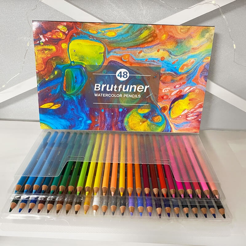 Акварельні олівці Brutfuner 48 шт. кольорові  
