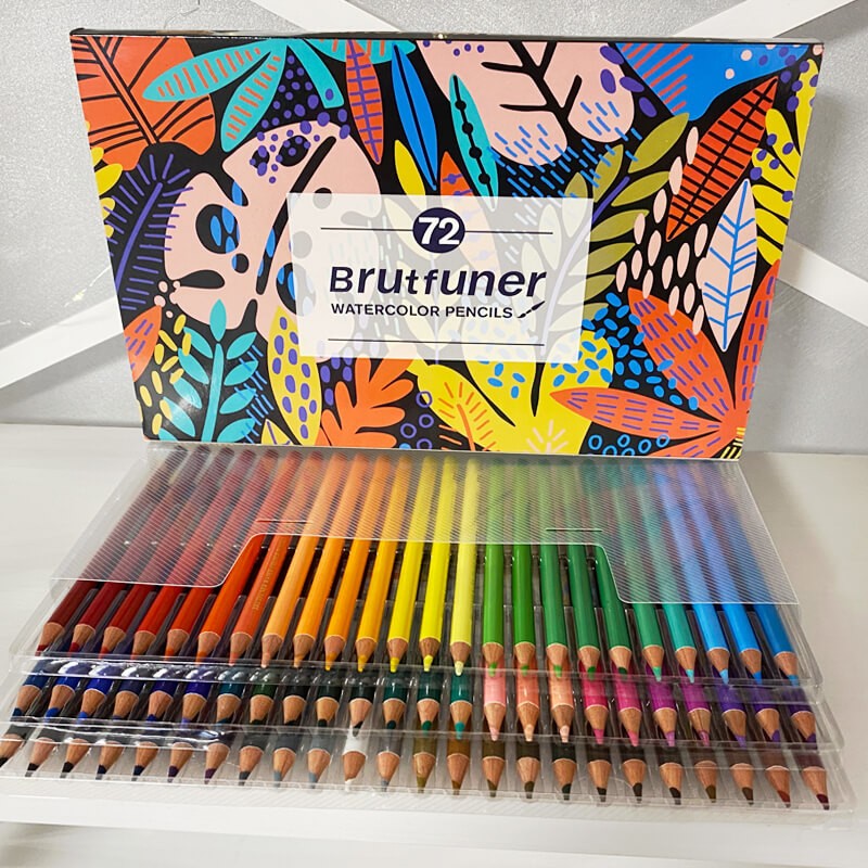 Акварельні олівці Brutfuner 72 шт. кольорові  