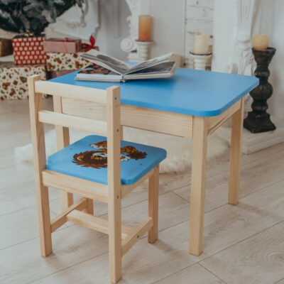 Дитячий стіл і стілець. Для навчання, малювання, ігри. Стіл із шухлядою та стільчик.  